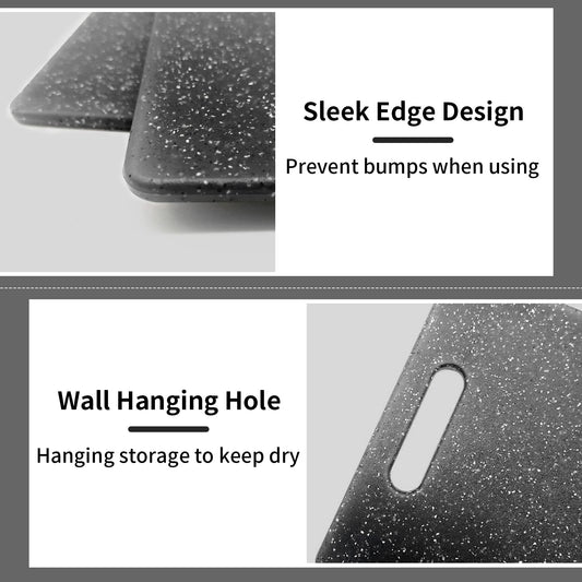 Newaner 36 x 27,5CM Planche a Decouper Imite l'aspect Granit, Planche Cuisine Sans BPA, Facile à Nettoyer et Antibactérien, Planches à Découper est Dure und durable, pour Légumes, Fruits, Viande